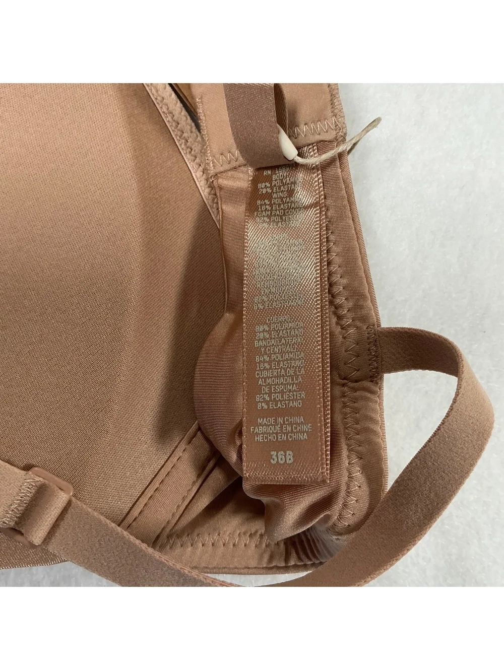 NWT Skims Wireless Foam T-Shirt Bra 36B Clay Lightly Lined Nude Beige